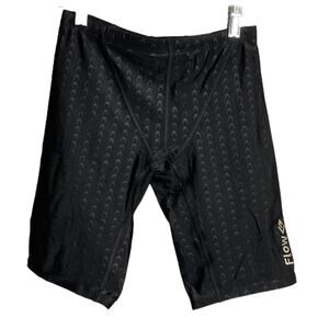 Flow Boy's Swim Gear Black Sportswear Elastic Waist‎ Fitted Size 30 NWT